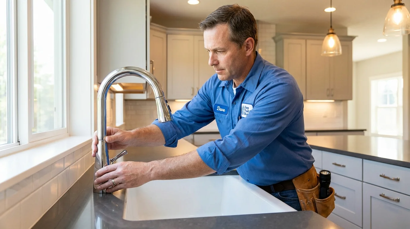Kitchen faucet installation by Johns Plumbing LLC in Sutter