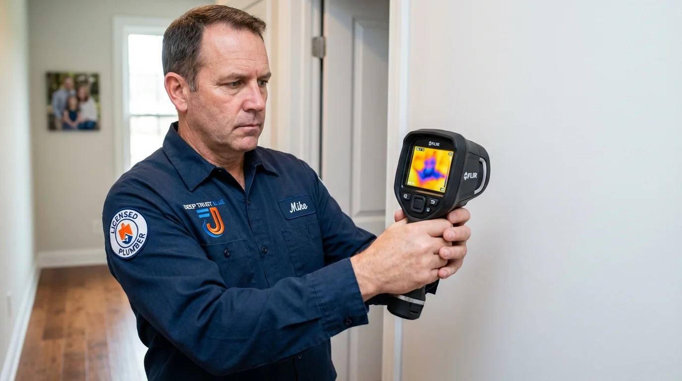 Thermal imaging leak detection by Johns Plumbing LLC in Sutter